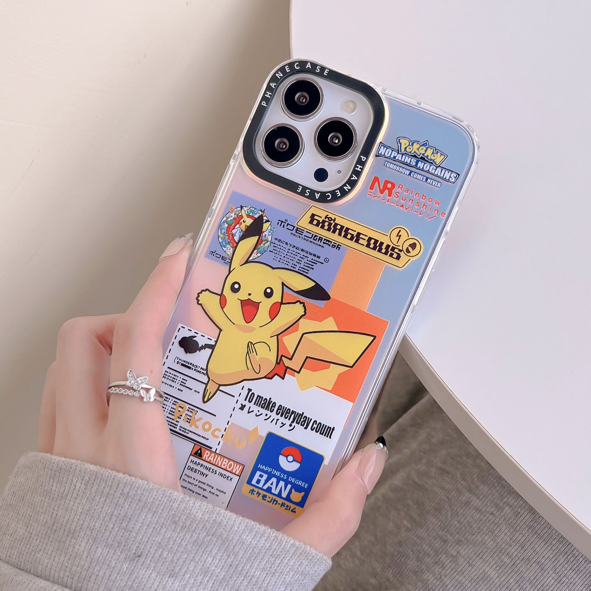 Laser Cartoon 14 is suitable for iPhone14Promax and iPhone 13Pro phone cases. 12 Personalized and 11 shockproof XSMAX pic 4