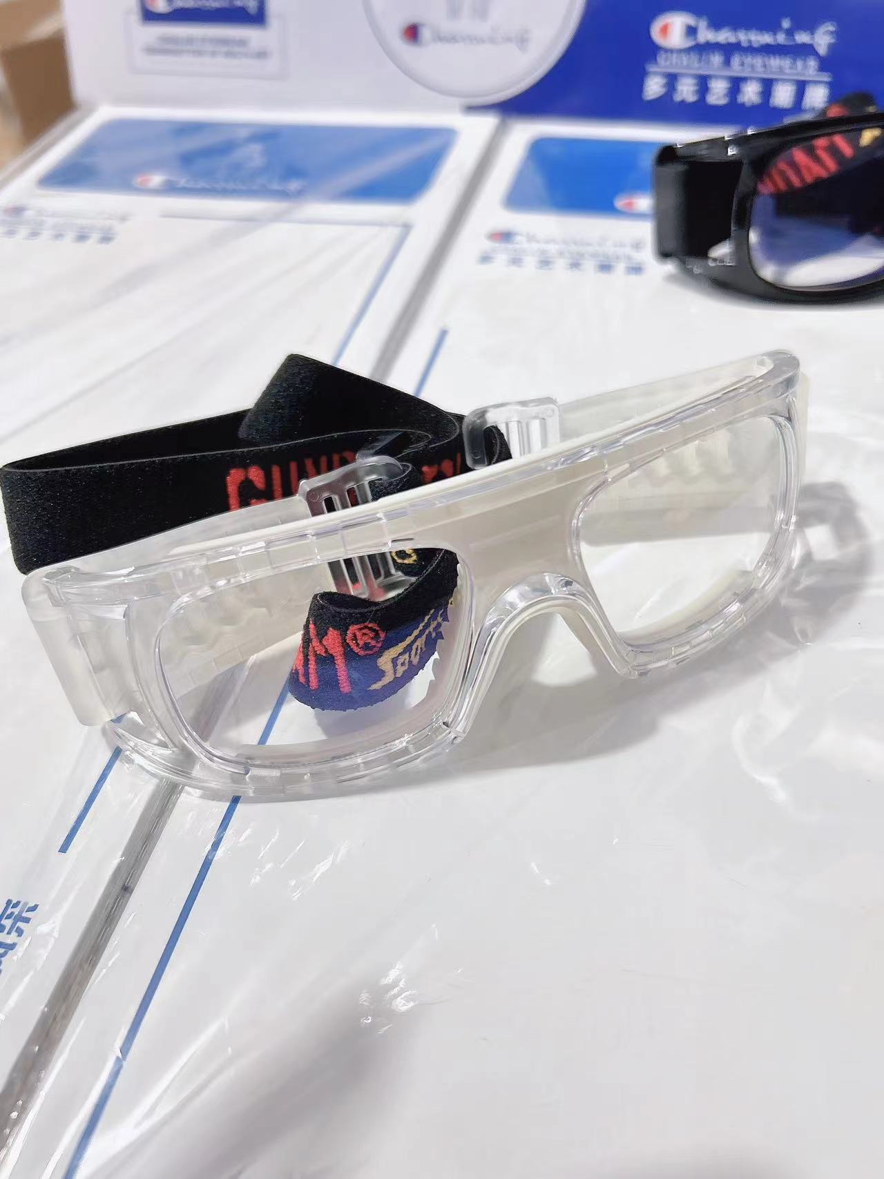 篮球运动眼镜近视眼镜架防爆防抖足球羽毛球可调节运动眼镜框架详情8