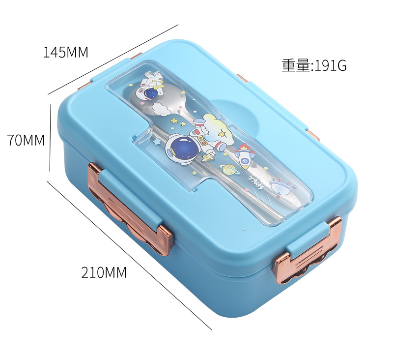 Student compartments lunch boxes, leak-proof sealed cafeteria lunch boxes, microwave heating lunch boxes, household fresh-keeping boxes, lunch boxes pic 7