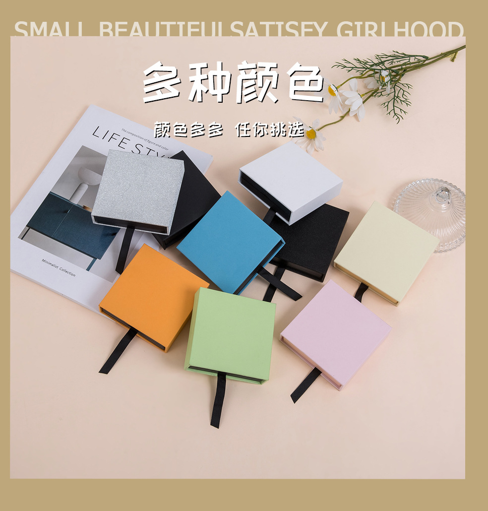 PE film suspension box, transparent jewelry box, necklace display box, jewelry storage box, jewelry box, wearable armor wholesale pic 11