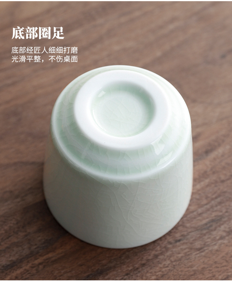 Ge Yao tea set, home ceramic teapot, Chinese tea cup, portable travel tea set, high-end business gift pic 24