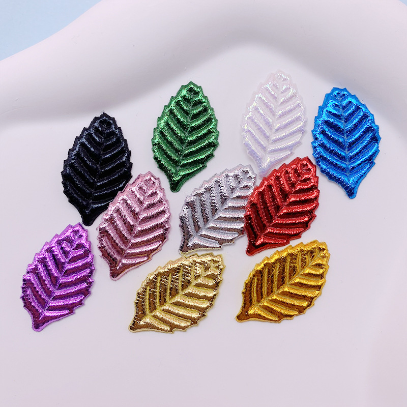 仿真植物配件 数脂材料装饰树叶 手感仿真叶子头饰发夹装饰现货详情5