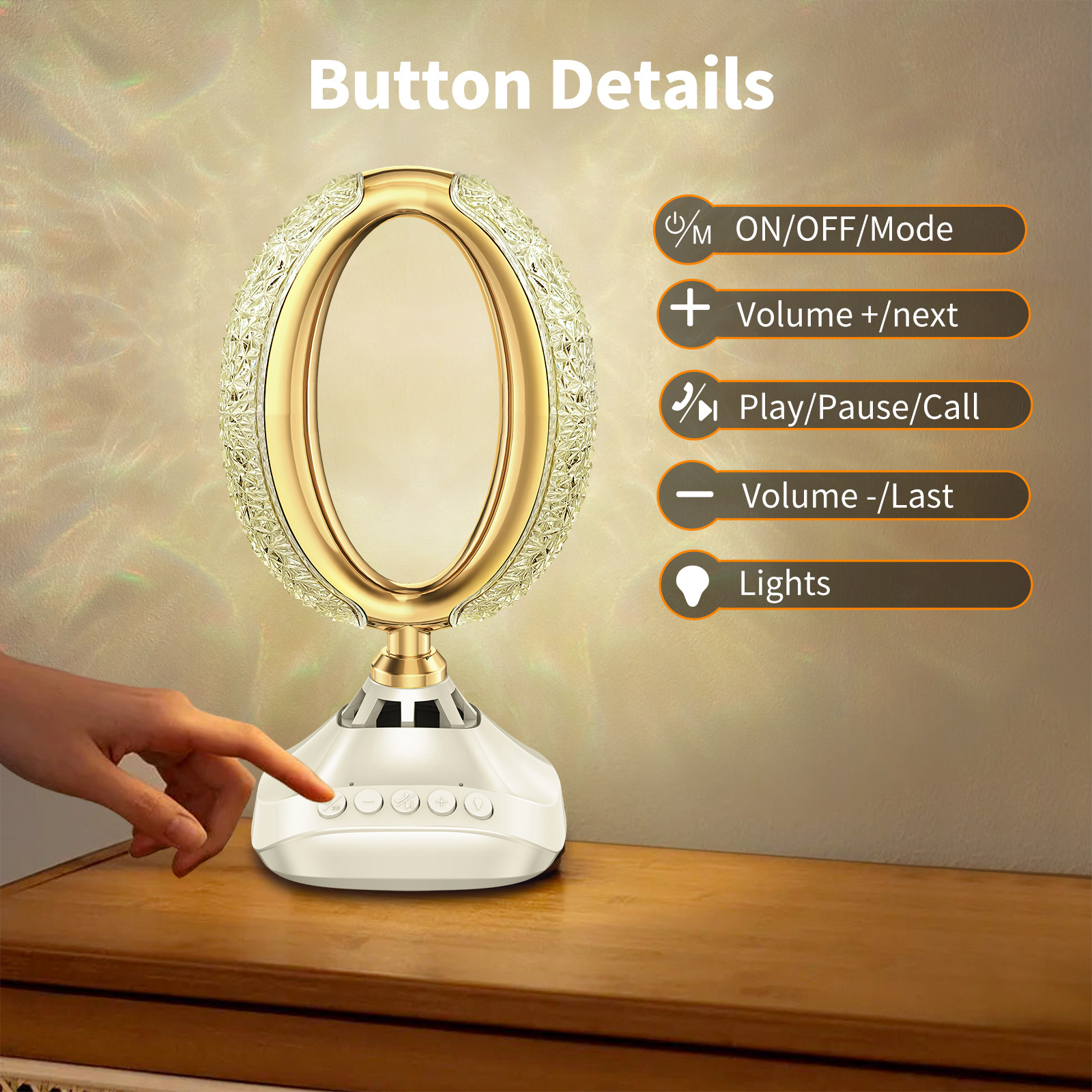 مصابيح من طراز SQ-850O تعمل بنظام APP للتحكم في الهواء السمعي البلوتوث 16 ألوان pic 3