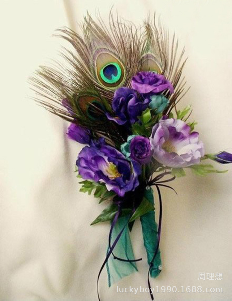 The manufacturer supplies peacock feathers of 40-45cm for home decoration, flower arrangement, DIY ornaments, handicrafts and ornaments pic 18