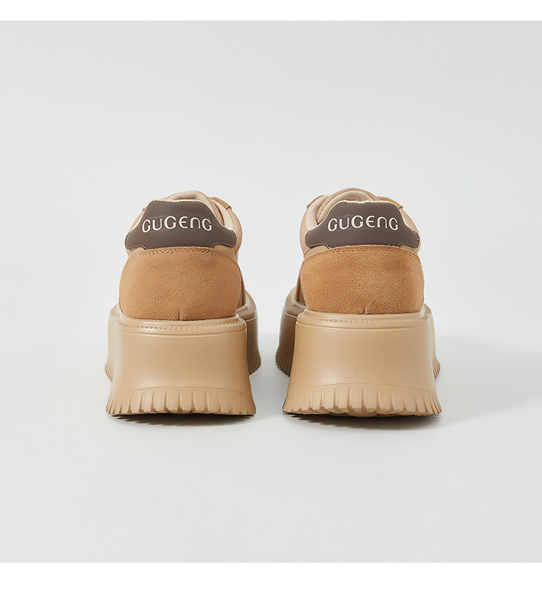 小个子港风厚底增高松糕鞋女2024秋冬新款休闲鞋百搭复古圆头真皮详情6