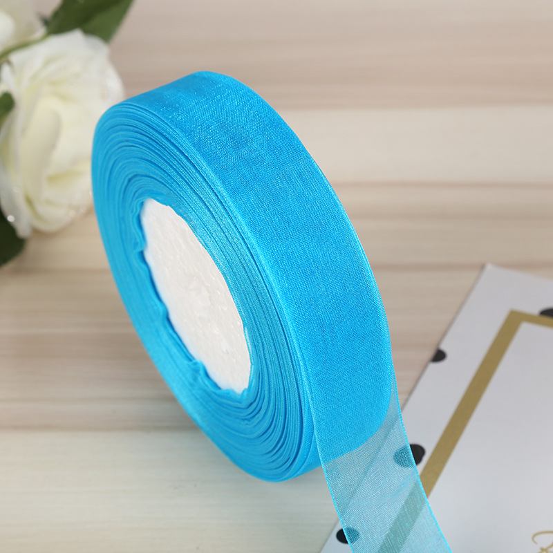 2.5cm ribbon DIY gift packaging tape, edge tape, red ribbon, silk ribbon, satin ribbon, wedding colorful ribbon pic 19