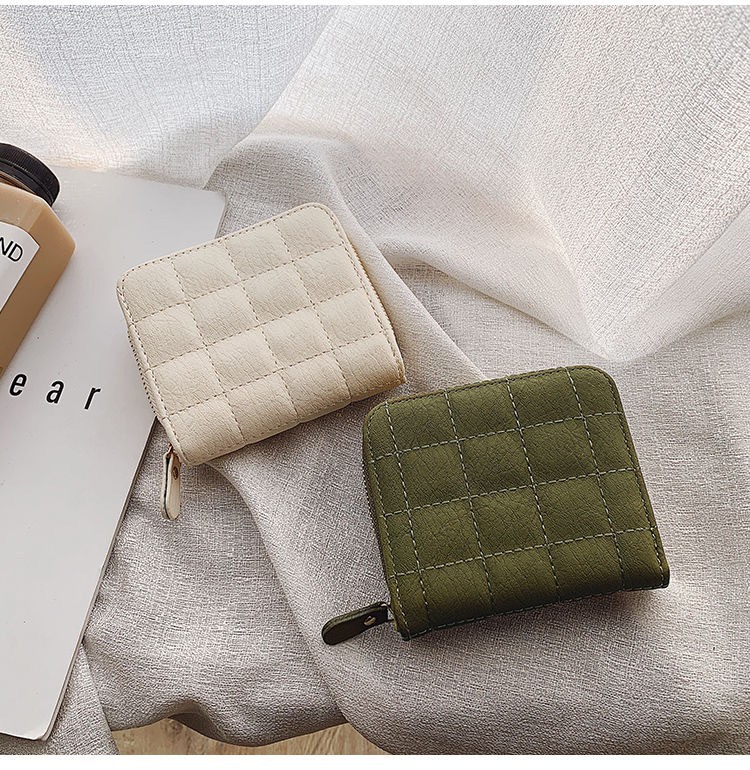 2023韩版迷你小钱 包女包短款拉链短款可爱零钱包学生绣花钱包女详情9