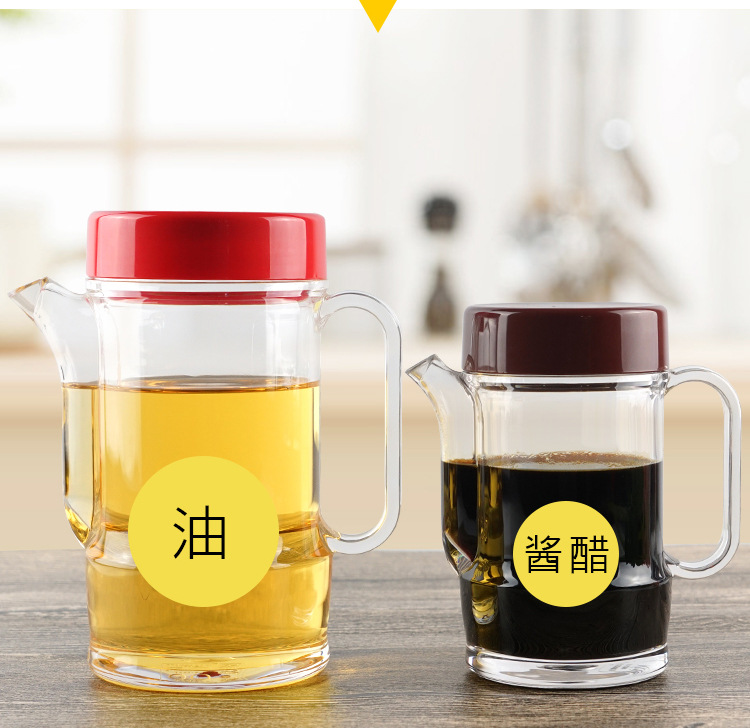 商用油瓶香油瓶酱油瓶醋瓶食品级PC油壶防漏油家用厨房调味瓶详情3