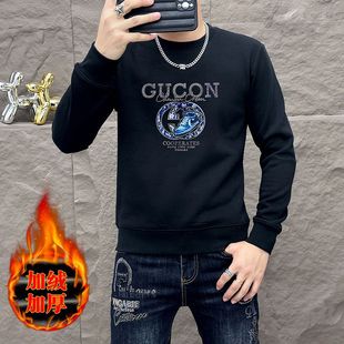 2024秋冬季新款牛仔裤男士宽松直筒休闲百搭四季大码长裤加绒可选详情4