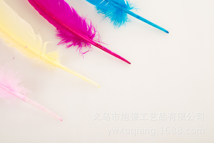 供应工艺小直式羽毛 羽毛批发 义乌diy羽毛火鸡毛大飘羽毛详情18