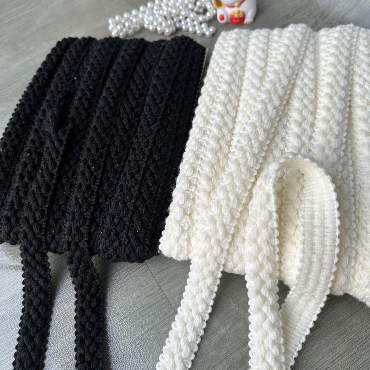 小香风包边花边辅料小波浪卷边大衣外套袖口领口手工diy编织配饰详情9