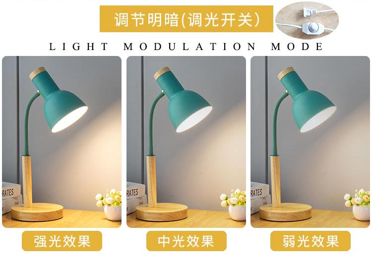 led reading desk lamp, eye-protecting desk for study, plug-in bedside lamp for college student dormitories, bedroom home use pic 11