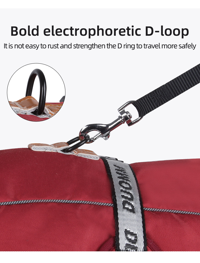 Ropa para mascotas fuera de viaje protección contra el frío y el viento abrigo de perro grueso calor y comodidad ropa de algodón para perros ropa para mascotas pic 9