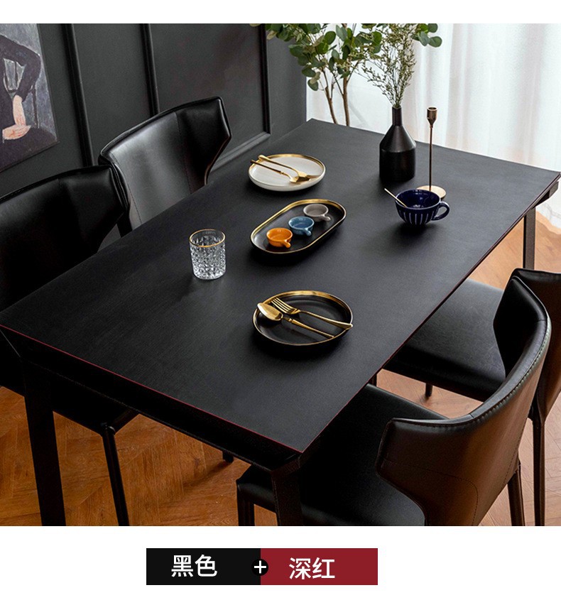 皮革桌垫防水防油免洗桌布批发长方形餐桌布tpu桌垫防烫茶几桌垫详情20