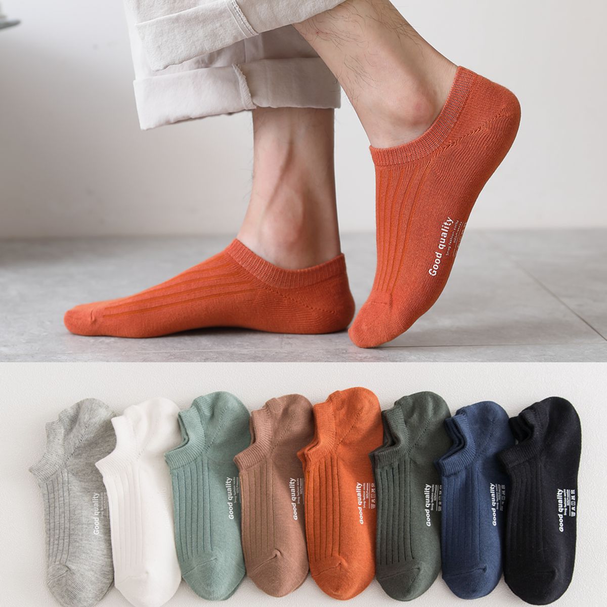 袜子女夏季船袜纯棉不掉跟隐形袜日系百搭可爱学院风浅口低帮短袜详情10