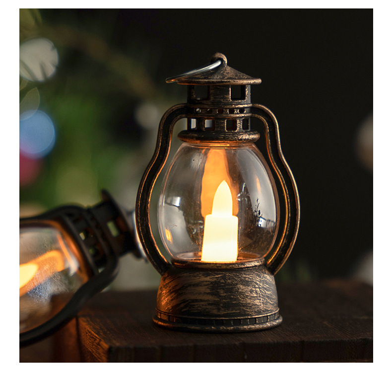Creative retro horse lanterns, kerosene lamps, hand-held lanterns, props, bar Christmas candles, festive candles, atmosphere, night lights pic 5