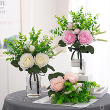 European-style hydrangea and peony bouquets, artificial silk flowers, fake flowers, wedding home, living room decoration, photography and shooting props pic 4