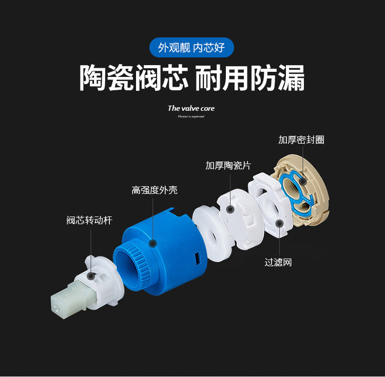 Cross-border basin waterfall faucet, wide-mouth stainless steel mirror finish, square elbow, cold and hot water countertop basin faucet pic 18