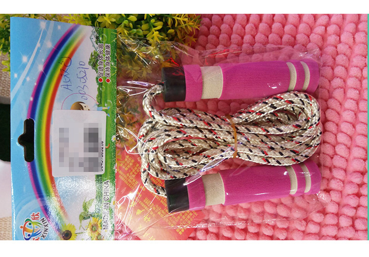 Two-yuan store factory direct sales of fitness equipment A5 double-color handle skipping rope wholesale pic 73