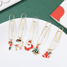 Christmas cute cartoon mini stapler, student small stapler with keychain, Christmas small gift binding machine pic 21