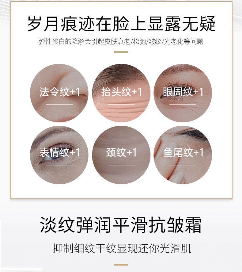 Wholesale of genuine anti-wrinkle cream, collagen, noble lady cream, lifting, firming and moisturizing, Astragalus cream, white bandage, one-piece consignment, street stall pic 2