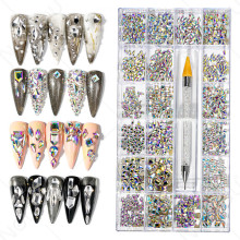 Finished nail sheets for children, 24 pieces of nail patches, cartoon Christmas fake nails, detachable nail stickers with adhesive backing pic 5