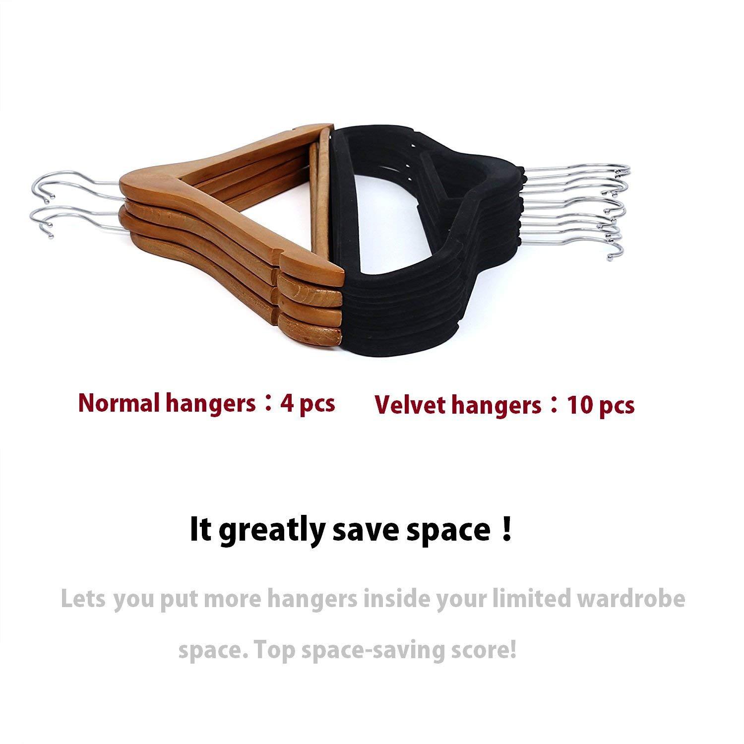 Factory wholesale ABS flocking anti-slip clothes hangers, clothing store organization, seamless storage, home clothes hanging, magic clothes rack pic 26