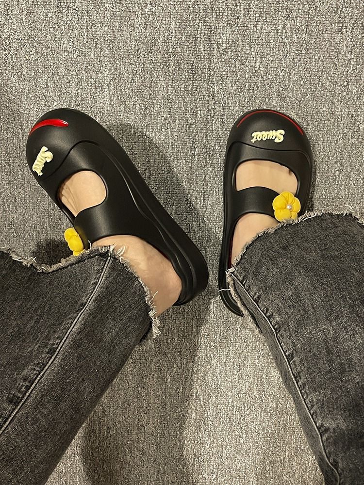 开口笑半包半拖鞋女士2023夏季新款时尚百搭可爱学生厚底凉拖鞋女详情32