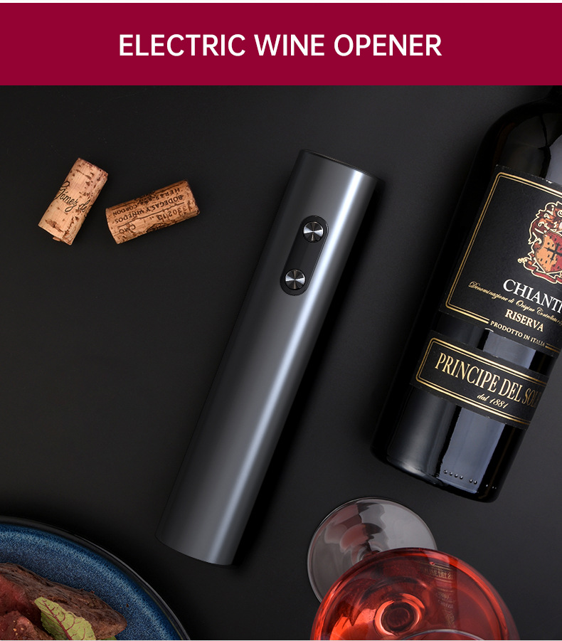 Factory stock base storage set, plastic ABS electric wine opener set, wine gift set pic 6