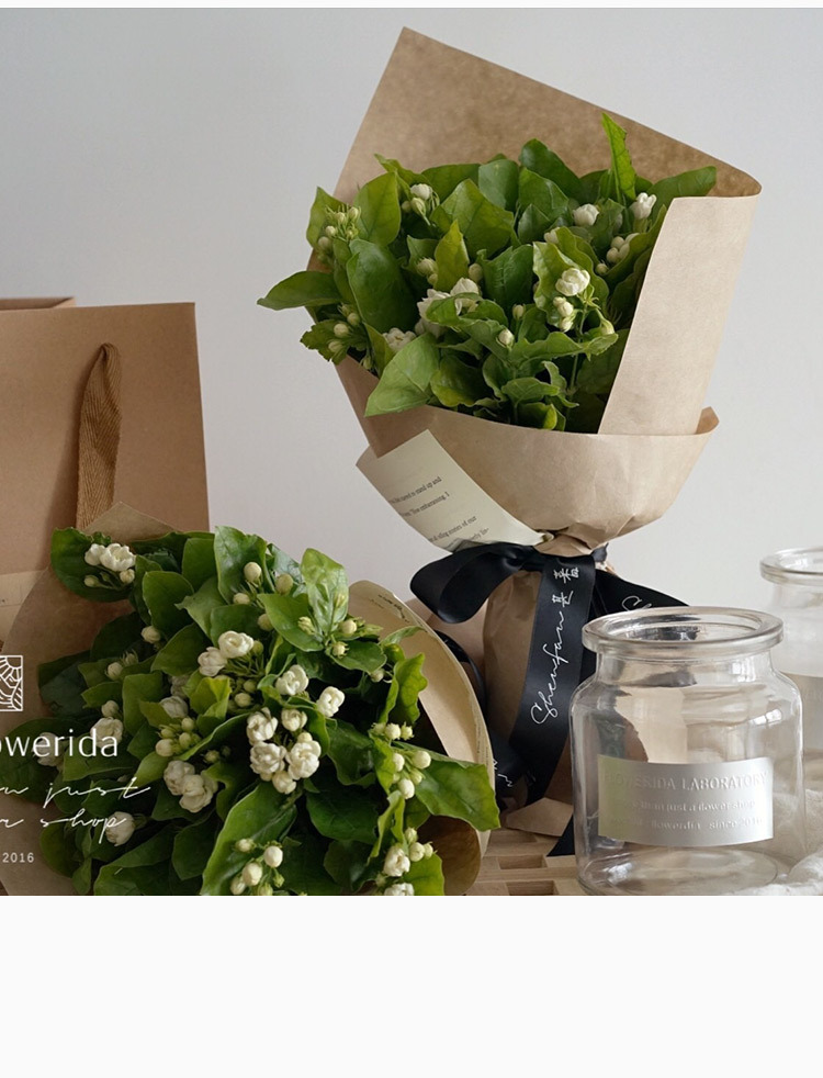 加厚英文报牛皮纸复古花束包装纸高级感花艺材料牛皮纸鲜花包装纸详情12