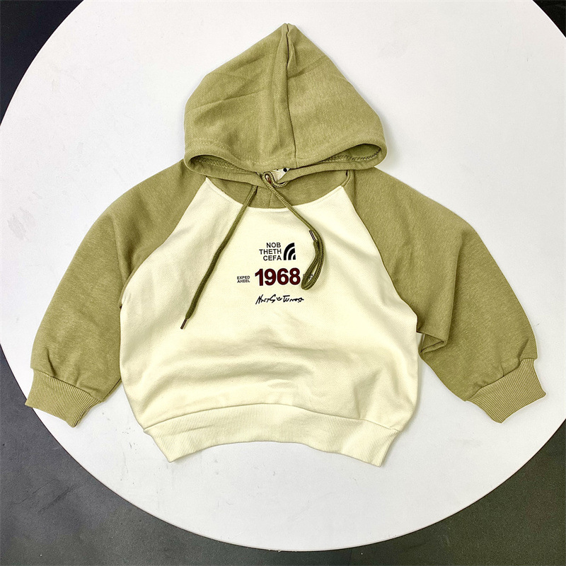 A new 2024 Korean style spring and autumn hoodie for boys and girls with a stylish letter design pic 1