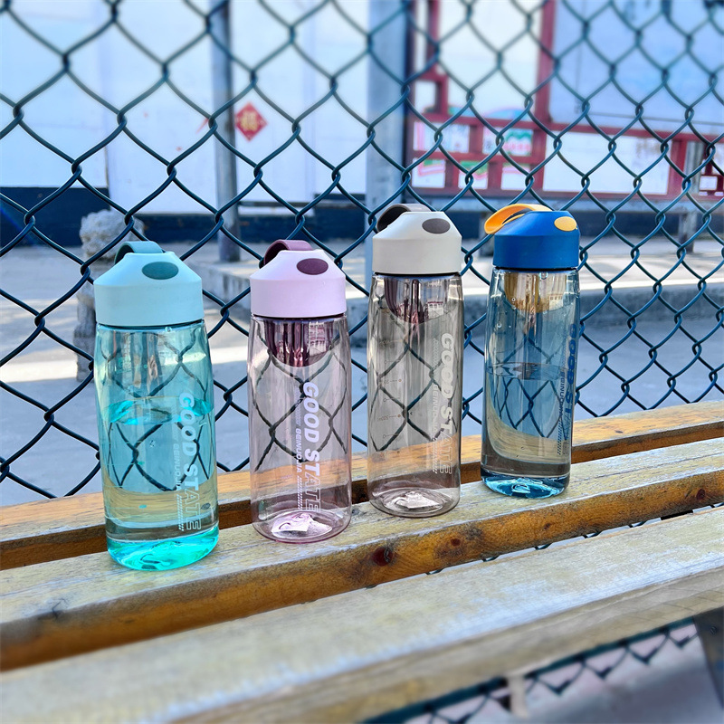 Shanghe Lock&Lock high appearance level, simple and portable plastic space cup, male and female students, filter for making tea, summer hand-held large-belted water cup pic 4