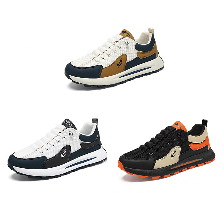 直播爆款男鞋2024新款男士休闲百搭透气网面潮鞋防滑跑步鞋子男详情8