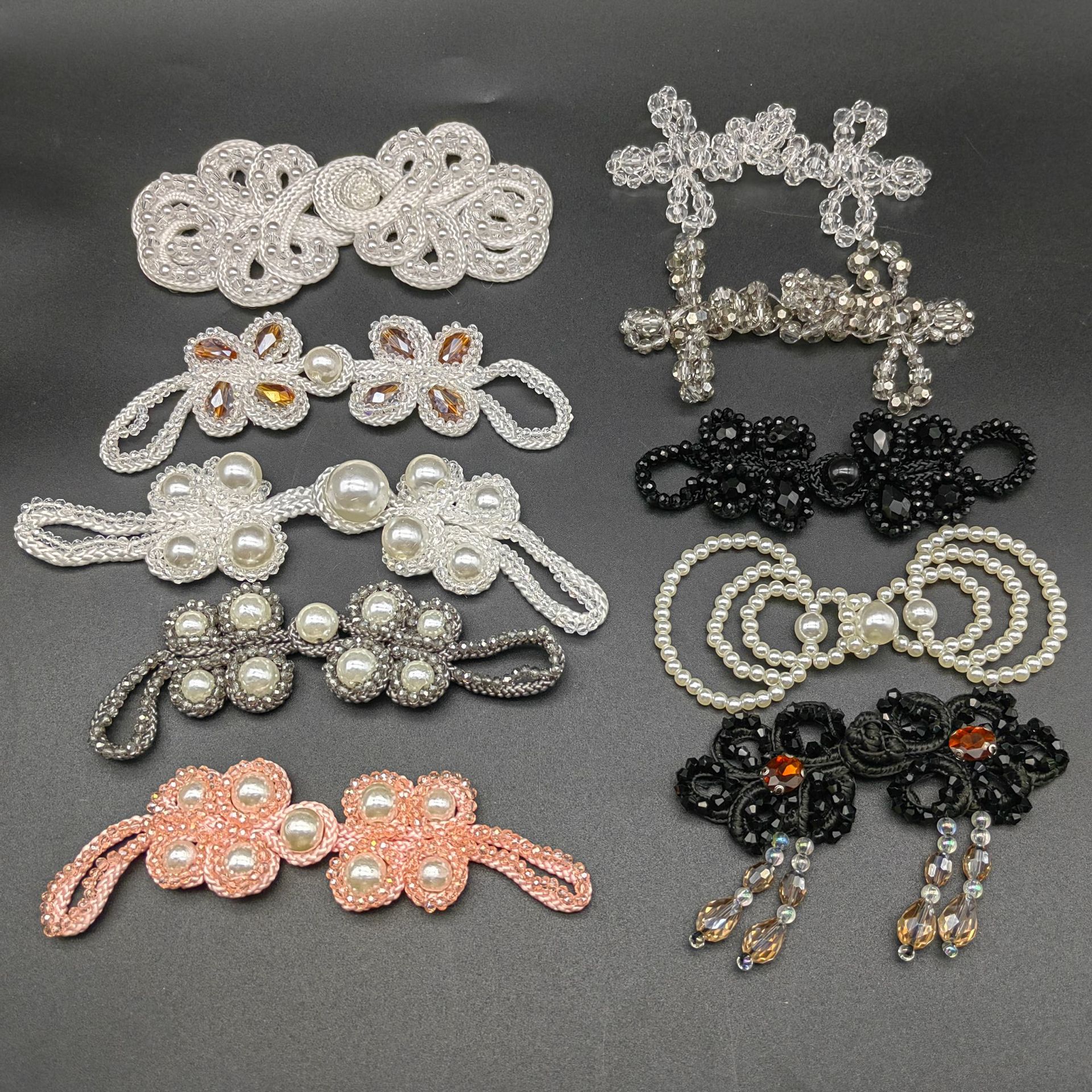 国潮厂家批发旗袍扣盘扣国风服装辅料配件鞋花包子包包装饰民族风配饰详情8