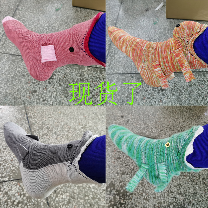 Hot items in stock: Knit Crocodile Socks, Christmas knitted crocodile socks, Shark socks, floor warm socks pic 5
