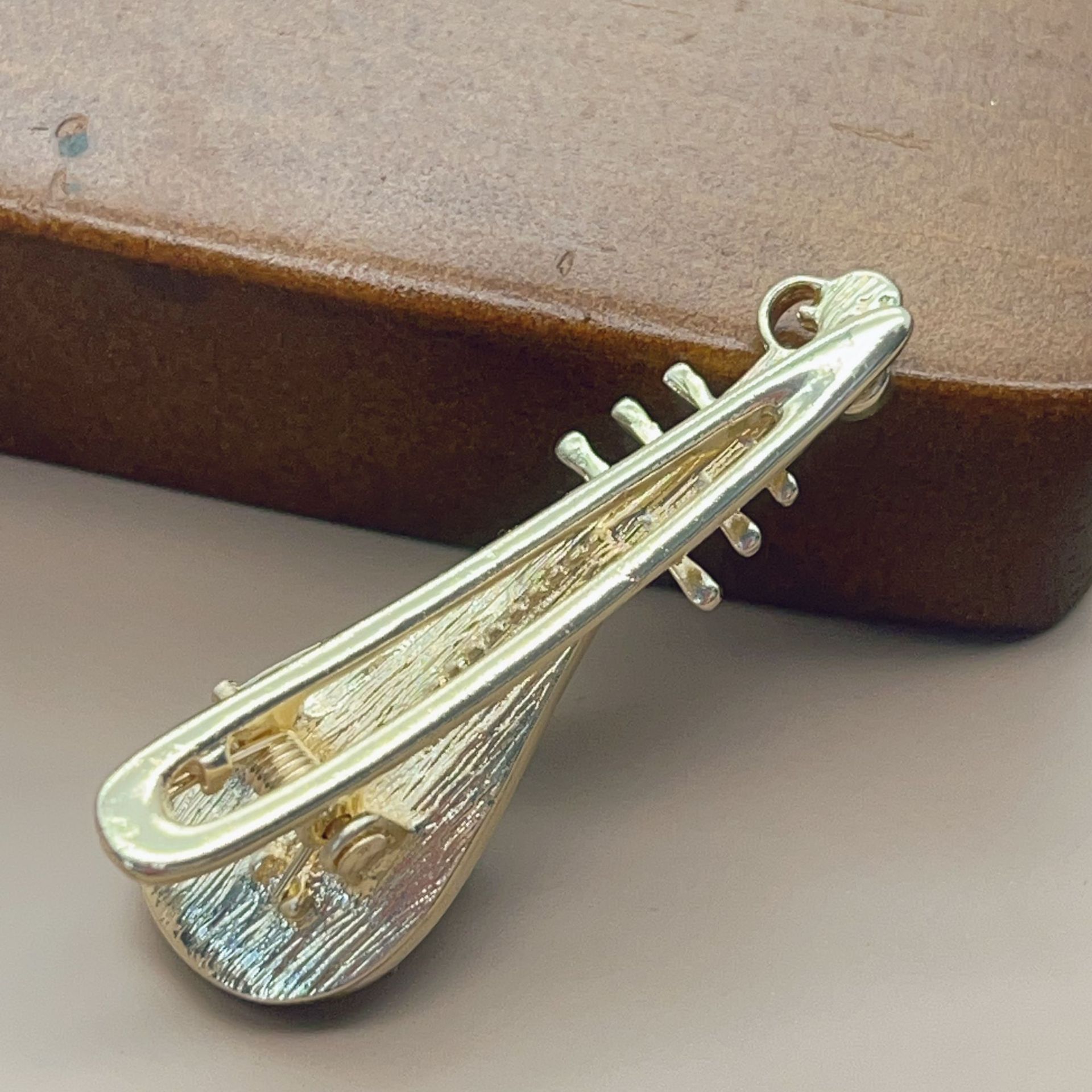 国风玫瑰花琵琶发夹高级感小众侧边夹夹子古风发卡复古头饰发饰女详情7