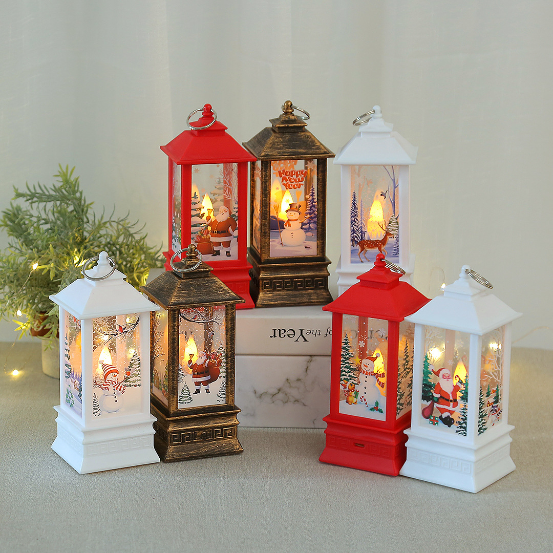 Christmas wind lanterns, Santa Claus decorative LED illuminated ornaments, candlestick lamps, decorative handicrafts and ornaments pic 13
