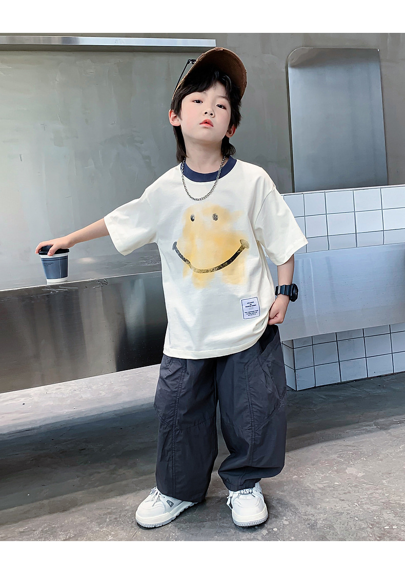 男童夏季凉感卡通短袖T恤2025新款儿童装夏装中大童宽松半袖上衣详情19
