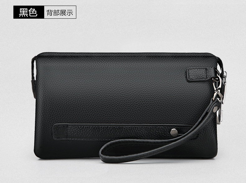 袋鼠手拿包密码锁男士软皮手包大容量男手拿抓包商务夹包代发定制详情16