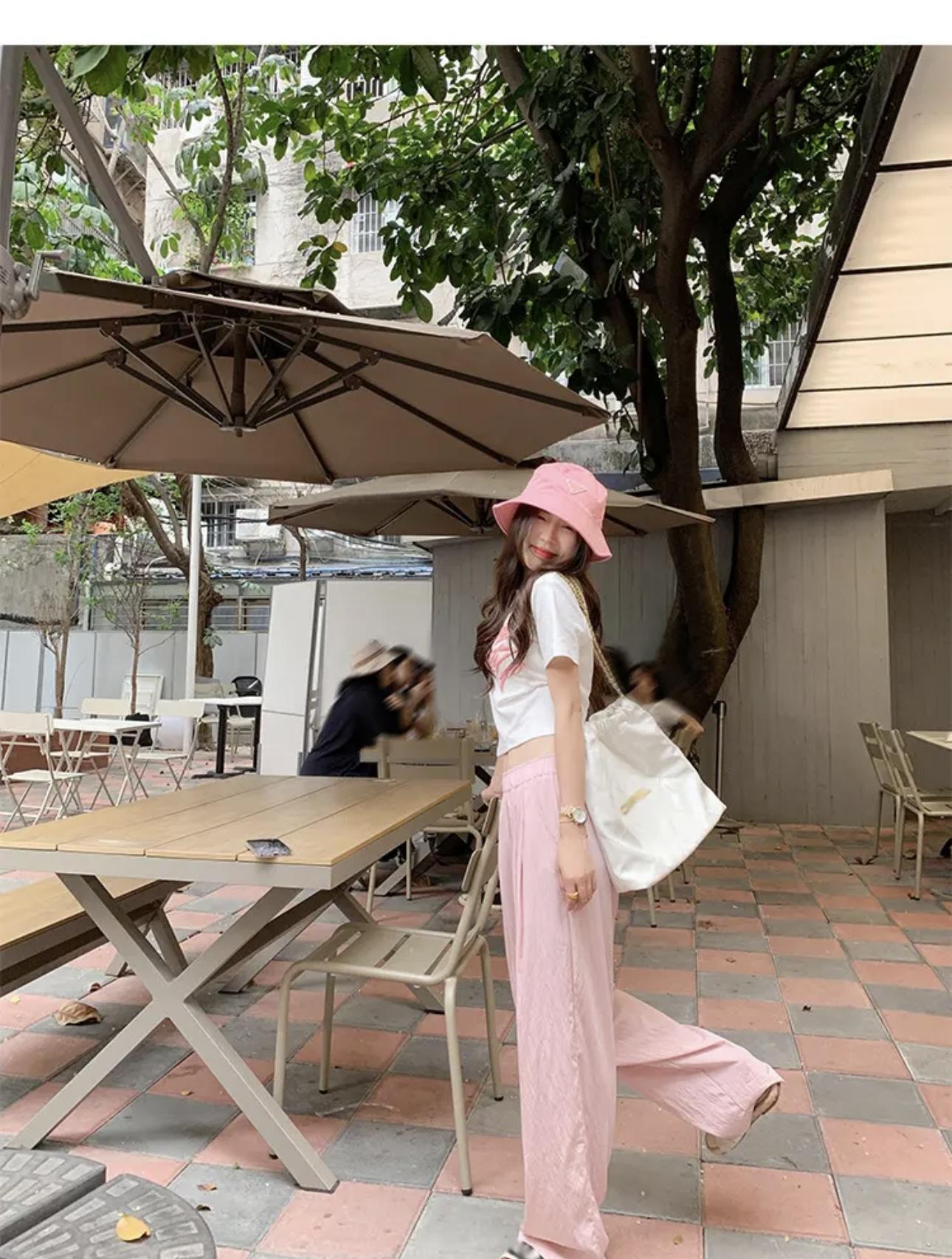 高级感白色奶芙裤醋酸山本裤女春夏奶油日系慵懒休闲阔腿裤拖地裤详情30