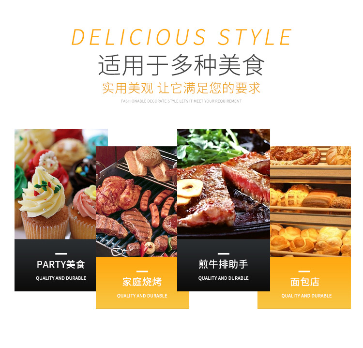 Stainless steel tongs, three-wire food tongs, multi-functional barbecue tongs, fried fish tongs, bread tongs, food tongs, barbecue tongs, kitchenware, kitchen tools, baking utensils, buffet tongs pic 2