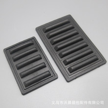 供应箱包配件底座  电脑包底垫 塑料底板 PVC防滑软胶钉4*7底座钉详情7