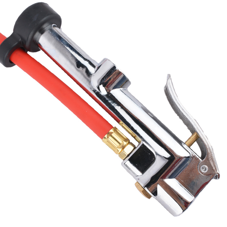 Hand-held pneumatic tire pressure gauge with scale, zinc alloy universal tire pressure gun, and tire pressure gauge pic 3