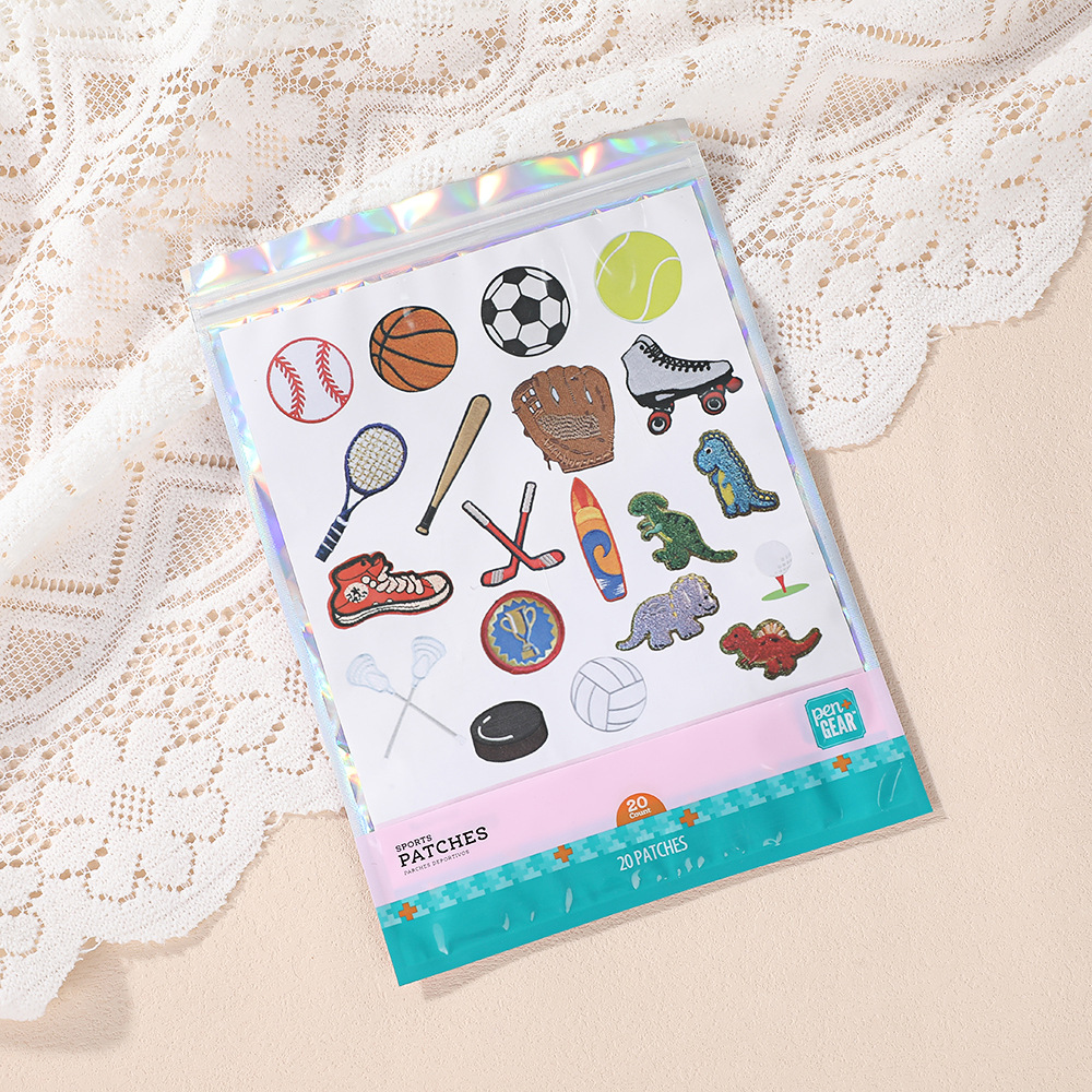 现代卡通刺绣外套T恤羽绒服胸贴包包装饰布贴衣服辅料童装补丁详情1