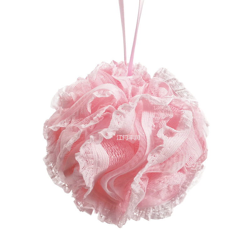 Bath ball manufacturer recommends a new Korean version 60g large lace-trimmed soft bath flower bath ball. Various styles can be customized pic 10