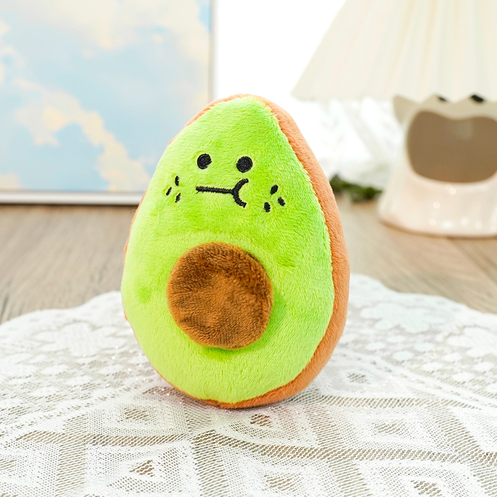 Pet plush avocado sound-making toy, Amazon bestseller, teething to relieve boredom, dog and cat manufacturer wholesale supplies pic 5