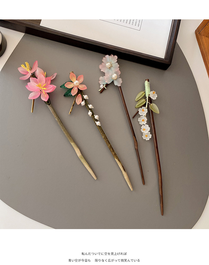 新中式古风汉服花朵发簪中国风盘发头饰发钗简约现代丸子头女发饰详情26