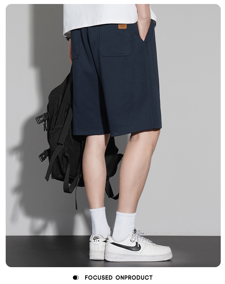 短裤男款夏季纯棉300g沙滩五分裤2023宽松潮流休闲运动裤篮球裤子详情24