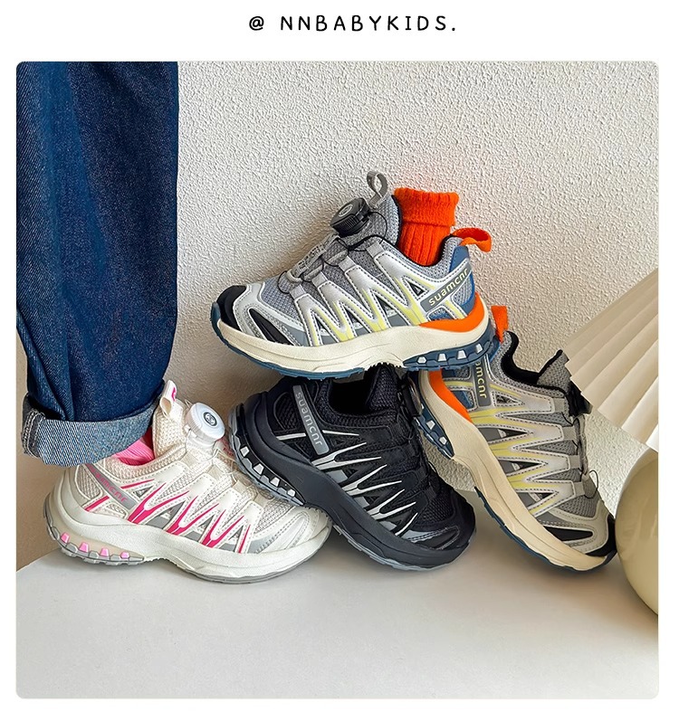 童库兔韩版旋转纽扣童鞋2024春款儿童运动鞋男女童轻便跑步亲子鞋详情8