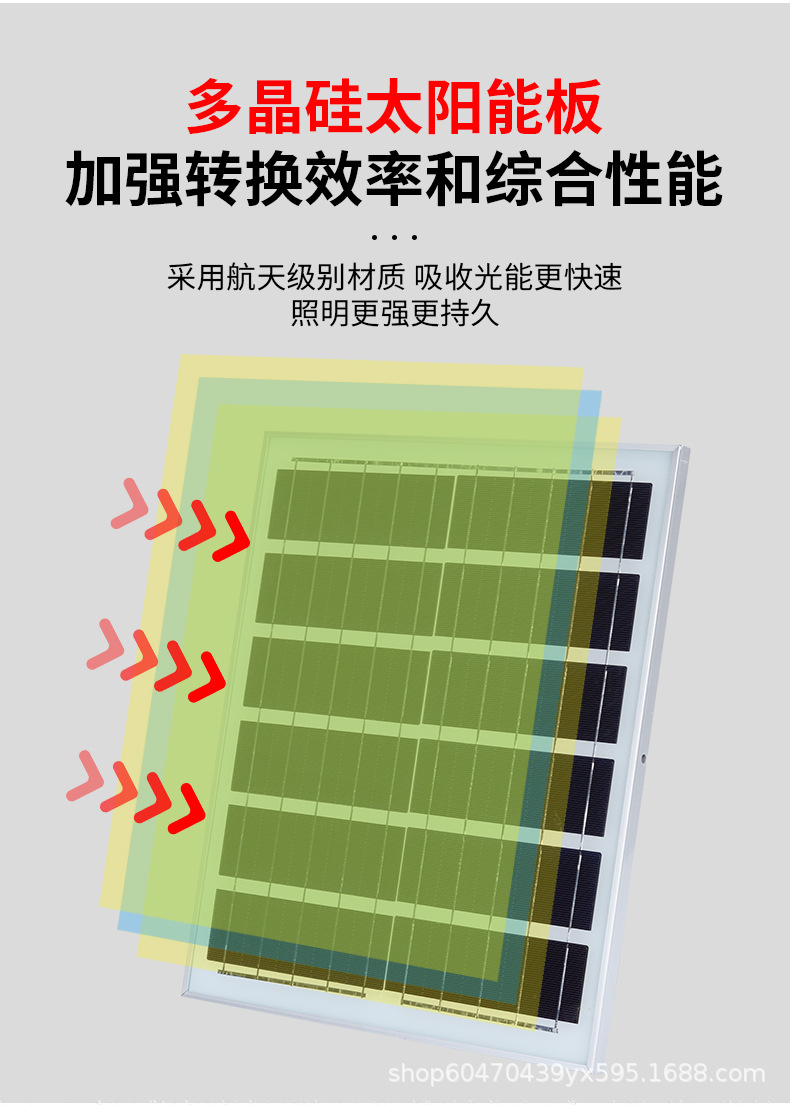 太阳能灯家用客厅过道灯阳台吸顶灯走廊室外照明灯太阳能吸顶灯详情5